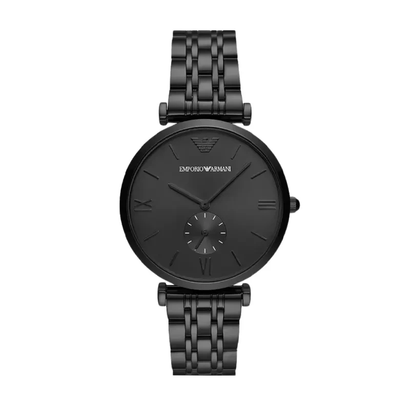 Emporio Armani Gianni T-Bar Full Black Men's Watch- AR11299