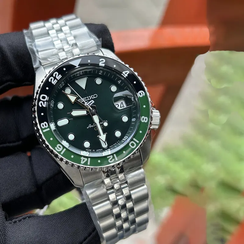 Seiko 5 Sports GMT SKX Green Dial Automatic Men’s Watch- SSK035K1